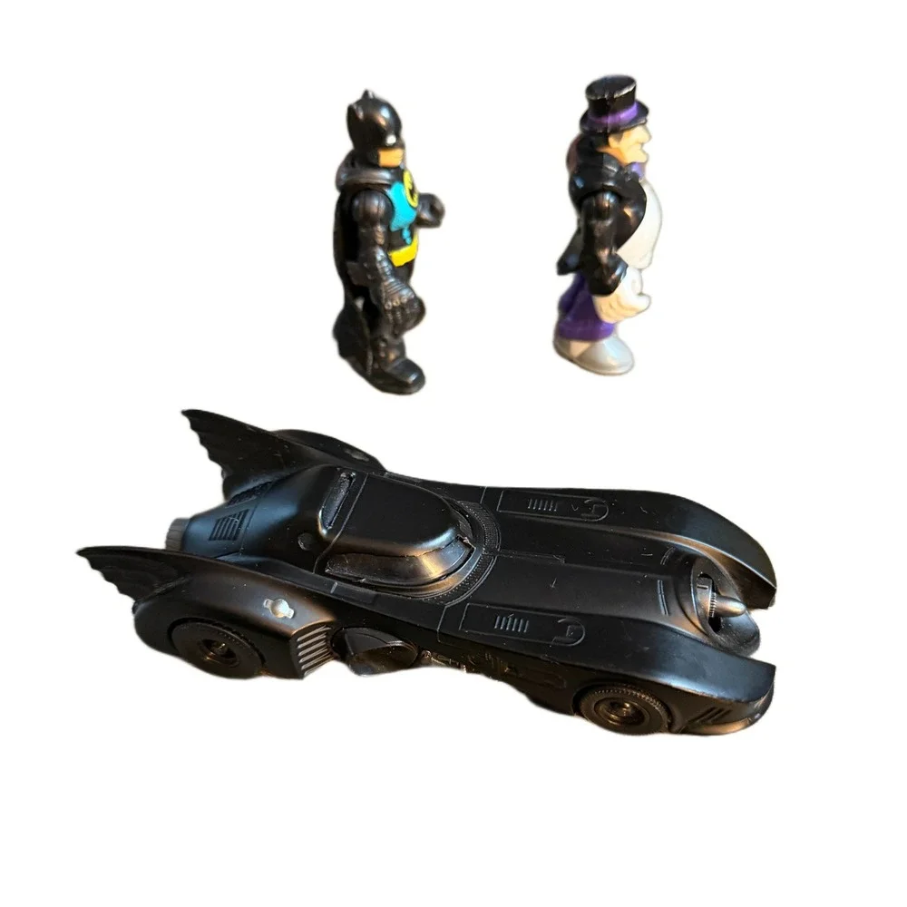 Fisher-Price‎ Imaginext DC Super Friends Batman The Penguin + Jada Batmobile Set